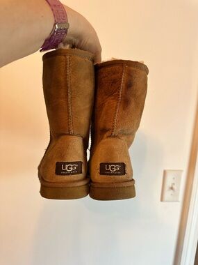 UGG Classic Short Shearling Boots - Chestnut Brown